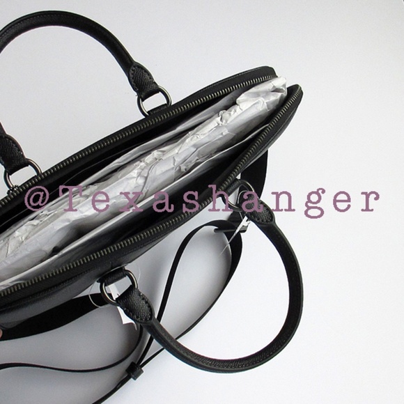 NWT COACH Liam Compact Briefcase Black CJ652 - Picture 6 of 13